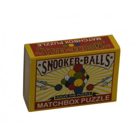 Matchbox puzzle Snooker Balls  doosje