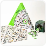 Speelbord met speelstukken van het spel Ik zie je wel jungle van Bis uitgeverij Pubers