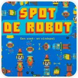 Voorkant van de doos in 2D van het spel Spot de Robot van uitgeverij Bis Publisher