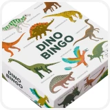 Doos in 3D perspectief van zoekspel Dino Bingo van uitgeverij Bis Publiisher
