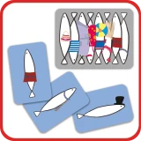 Speelkaarten van het kinderspel SARDINES, een memoryspel van Djeco